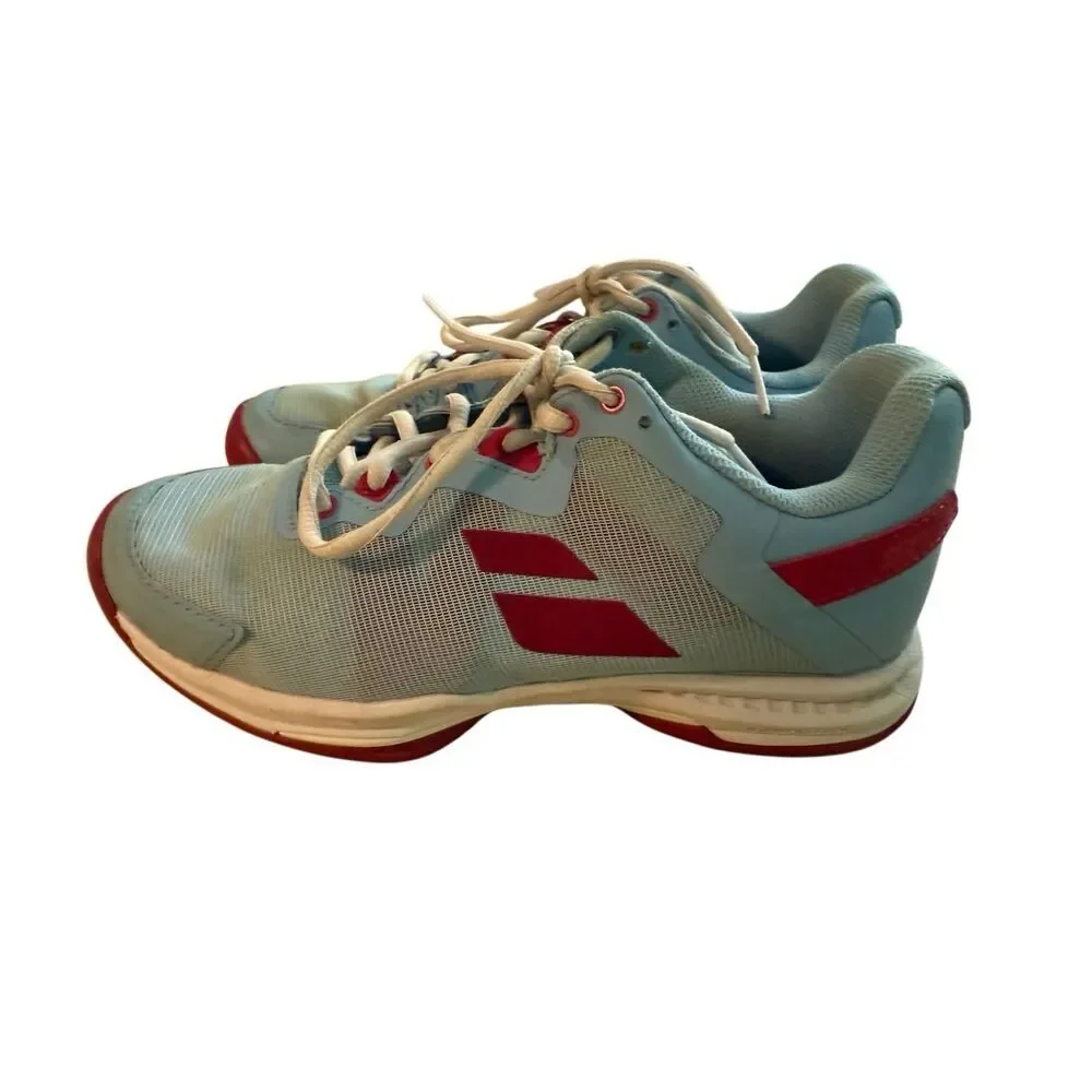 Babolat‎ SFX3 All Court Clearwater/Cherry Tennis Shoes Women's Sz 6.5